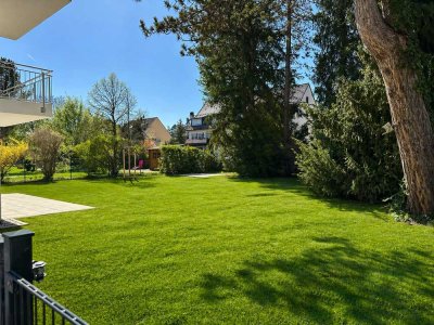 *Hochwertige 3-Zi.-Gartenwohnung mit großem Privatgarten, Neubau Fürstenried*