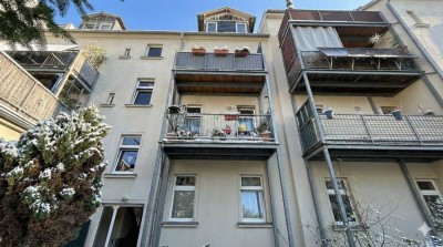 Vermietete, sonnige 2-Zimmer-Wohnung im 1. Obergeschoss eines sanierten Altbaus in Leipzig Alt-West