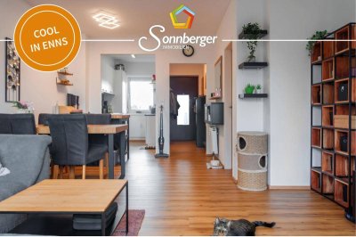 COOL in ENNS - Maisonette-Wohnung mit Loggia und Parkplatz in Enns