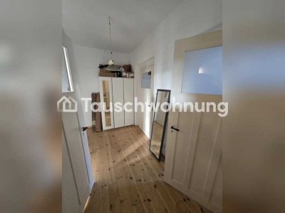 Tauschwohnung: Wohnung mit Balkon und Blick ins Grüne am Karl-Heine-Kanal