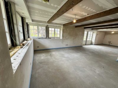 Große Maisonette unter Reet am Elbdeich - moderner Komfort, historischer Charme