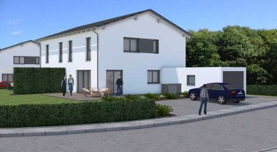 Moderne 4-Zimmer-Doppelhaushälfte mit Einbauküche in Roding