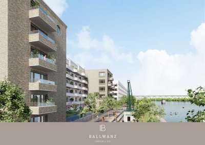 Kompakt. Komfortabel. Am Wasser – 2-Zimmer-Wohnung mit Balkon und Rhein-Flair