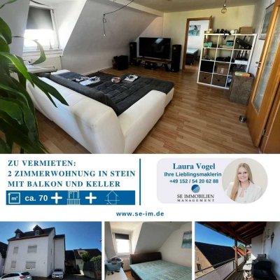 Schöne Dachgeschosswohnung in Stein zu vermieten!