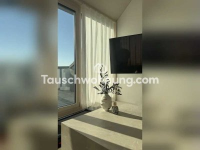 Tauschwohnung: Große, helle Neubauwohnung, 3 Zimmer mit 2 „Dachterassen“