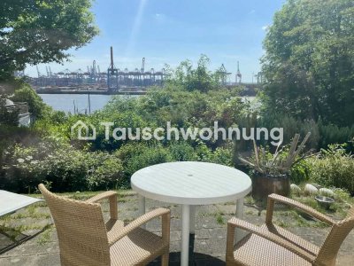 Tauschwohnung: 2 Zi mit Garten Elbstrand - gg mind. 3 Zi mit Garten/Balkon