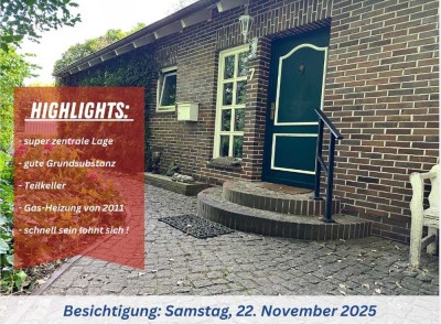 Bes.: 22.11.2025 - TOP ! Wohnen am Waldrand, mitten in Jaderberg – Einfamilienhaus mit Charme !