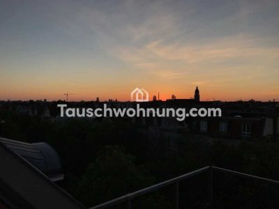 Tauschwohnung: DG-Maisonette Wohnung in Friedenau / Blick über ganz Berlin