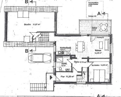 Moderne 3-Zimmer Wohnung mit Garage in Au am Rhein