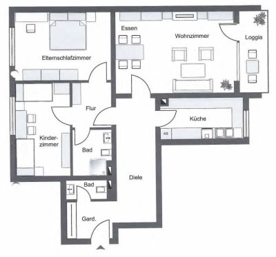 Gepflegte 3-Zimmer-Wohnung mit Balkon und EBK in Dortmund Wellinghofen