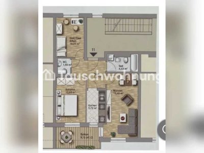 Tauschwohnung: Schöne 3 Raum Wohnung