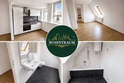 Wunderschöne, helle Dachgeschoßwohnung in ruhiger Wohngegend in Graz, nähe Zentralfriedhof, 64m², 3 Zimmer, neu renoviert zum TOP-Preis!! -> FREIES PARKEN - KEINE PARKZONE!!