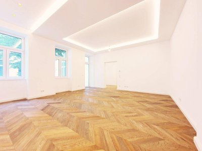 ++NEU++ HIGH-END Gartenseitiger 4-Zimmer große STILALTBAU Luxus-Erstbezug mit zwei Balkonen! BEST-Location NÄHE Urania! U-BAHN &amp; CAT