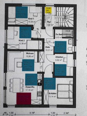 Neubau Erstbezug: kompakte 4-Zimmer Wohnung mit 85qm