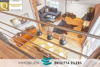 Ohne Käuferprovision: Top gestaltete Galeriewohnung mit Aufzug, 2 Balkonen und Wintergarten!