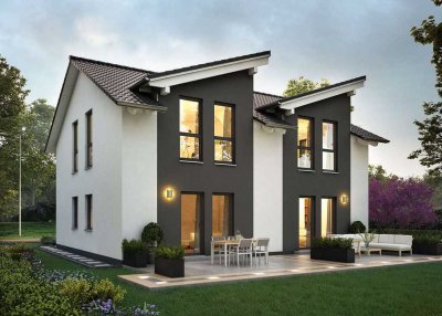 Geld sparen kann so einfach sein! Doppelhaus mit alten oder neuen Freunden bauen!