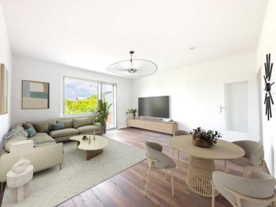 ERSTBEZUG NACH MODERNISIERUNG - ERSTKLASSIGE 2 ZIMMER WOHNUNG MIT BALKON & TOLLEM WEITBLICK