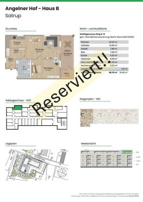 *Moderne 2 Zimmer - Neubauwohnung in Satrup zu vermieten*