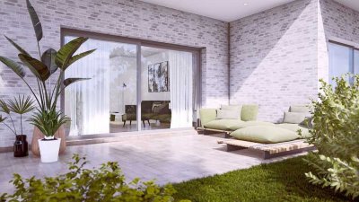 ruhige Erstbezug mit Garten  - A+ Haus in der zweiten Reihe im Grünen