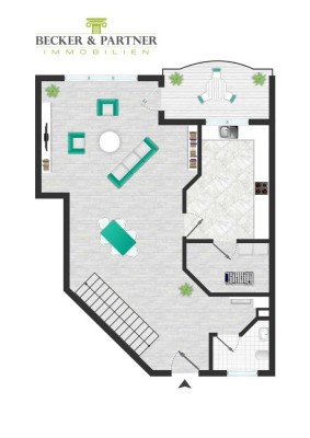 TOP - Attraktive 150m² Maisonette-WE, 2 Etagen + D-Studio, Balkon, EBK, Klima, 3 KFZ-Plätze...