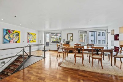 Loftartige Maisonette-Wohnung mit Südterrasse