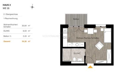 + Osterangebot + Perfekt für Singles! Moderne 1-Raum-Whg. mit Einbauküche & Balkon am Kulturpalast