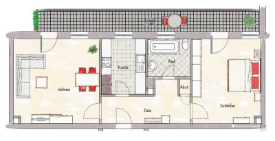 Helle 2‑Zimmer‑Wohnung in Ludwigshafen‑Süd – Ideal für Singles oder Paare