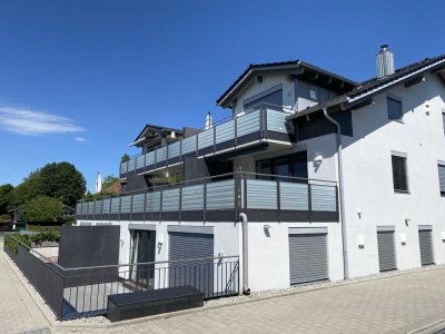 Fußläufig zum Chiemsee: barrierefr. 5 Zi. Whg. mit großer Südterrasse, flex. Nutzung wg. Einliegerwo