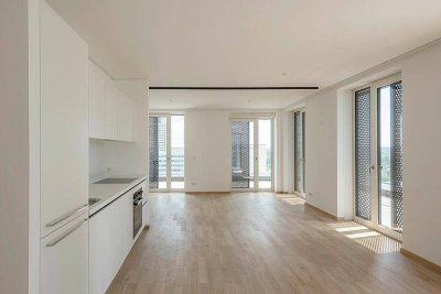 Erstbezug: 3-Zimmer-Wohnung mit großer Terrasse und 2 Bädern – zu mieten in 1220 Wien / DC Flats