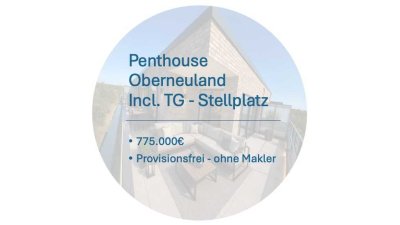 Exklusives Penthouse mit 60m2 Dachterrasse und großer Lichtkuppel.