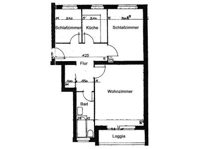 lichtdurchflutete 3-Zimmer-Wohnung in zentraler Lage in Mölln