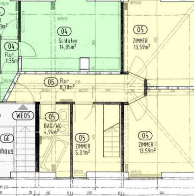 Schöne 4‑Zimmer-Dachgeschoss- Maisonettewohnung in Herbolzheim