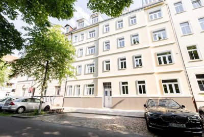 Erstbezug nach Luxussanierung: Hochwertige 3-Zimmer-Wohnung mit Gemeinschaftsgarten in Leipzig-Neuli