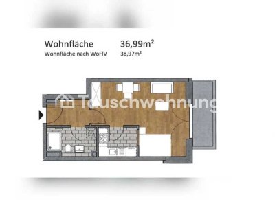 Tauschwohnung: Schöne Neubau 1-Zimmer Wohnung Hammerbrook