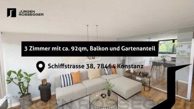 3-Zimmer Wohnung mit Balkon und guter Ausstattung in Konstanz