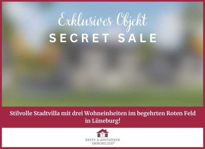 Stilvolle Stadtvilla mit drei Wohneinheiten im begehrten Roten Feld in Lüneburg!