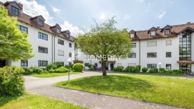 Erbbauzins: Helle 3-Zimmer-Wohnung mit Westbalkon & Garage – schön geschnittenes Zuhause