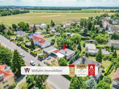 Perfekt zum Ausbauen oder Platz für etwas Neues: Bungalow mit idyllischem Grundstück
