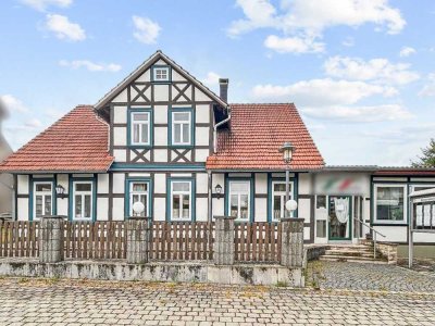 Fachwerkjuwel unter Denkmalschutz: Wohn- und Geschäftshaus mit Charme und Klosterblick in Walkenried
