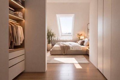 Top-Neubau nahe U4: 3-Zimmer-DG mit Terrasse – Küche gratis &amp; Nebenkosten sparen!
