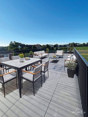 Neuwertige Dachterrassenwohnung mit Panorama-Ausblick und XXL-Terrasse