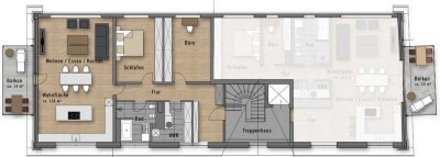 Eigentumswohnung elegant renoviert und barrierefrei: Ihr moderner Wohntraum auf 131 m².