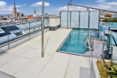 Exklusives Innenstadt-Penthouse mit Pool &amp; Co - luxuriöse Mietwohnung in 1010 Wien