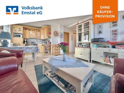 Für Kapitalanleger & Eigennutzer geeignet: 46 m² große 2-Zi.-Whg. mit Carport & Nahwärmeanschluss in