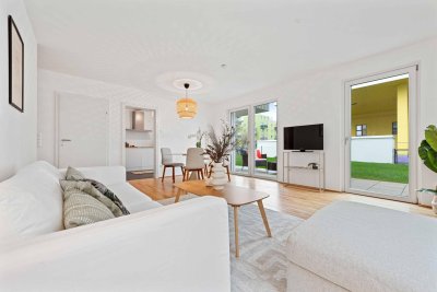 AKTION: Neubau-Highlight: 3-Zimmer-Wohnung mit eigenem Garten &amp; Terrasse!