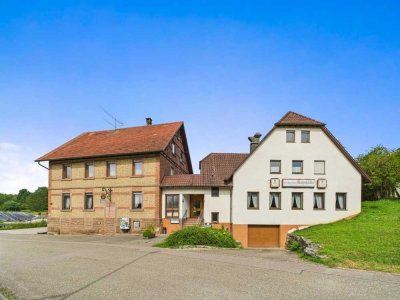 Anlageobjekt mit Potential: 3 Gebäude + Scheune auf 11.800 qm | Ölbronn