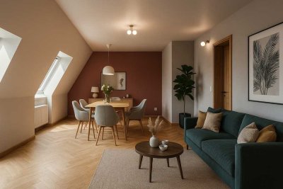 Charmante 2-Zimmer-Dachgeschosswohnung mit ausgebautem Spitzboden – ca. 60 m² Nutzfläche