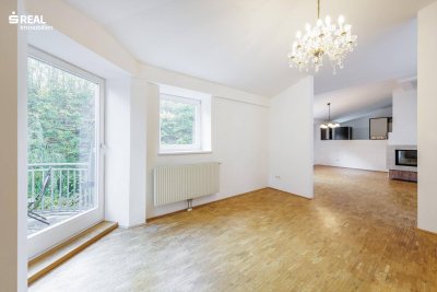 Schmuckstück - stilvolle Dachgeschosswohnung in der Turmvilla inkl. Garten