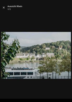 Vollmöbliertes 1-Zimmer-Apartment direkt am Rhein inkl. Nebenkosten