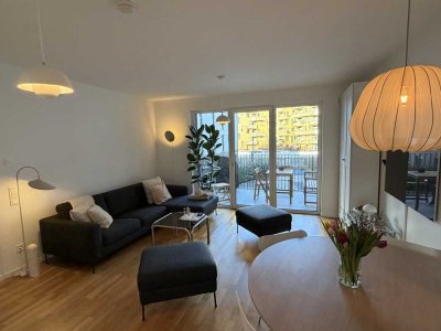 Traumhaft schöne helle 2-Zimmer Wohnung direkt am Zollhafen mit Balkon im 1. OG in Mainz-Neustadt